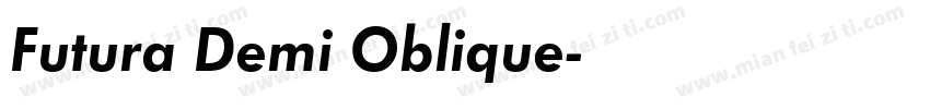 Futura Demi Oblique字体转换